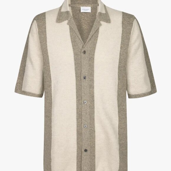 BNWT SS25 PROFUOMO CAMP STRIPE COTTON POLO L - Picture 13 of 13